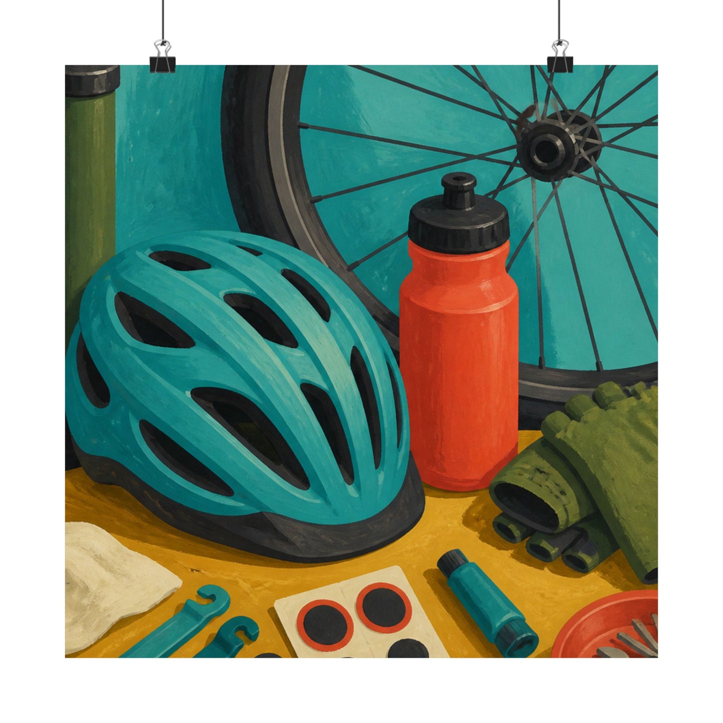 Everyday Bicycle Workshop Art Poster