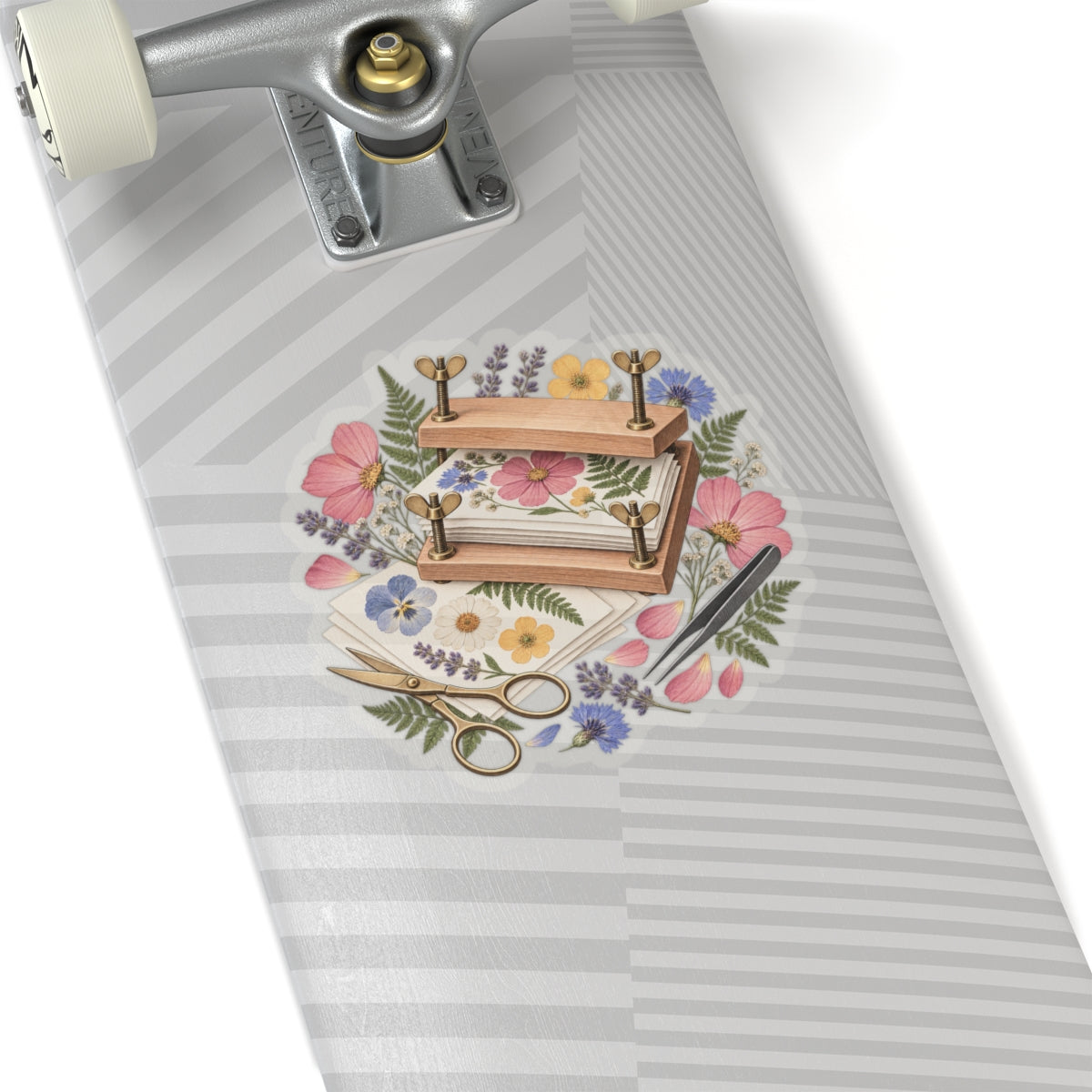 Botanical Flower Press Workshop Sticker