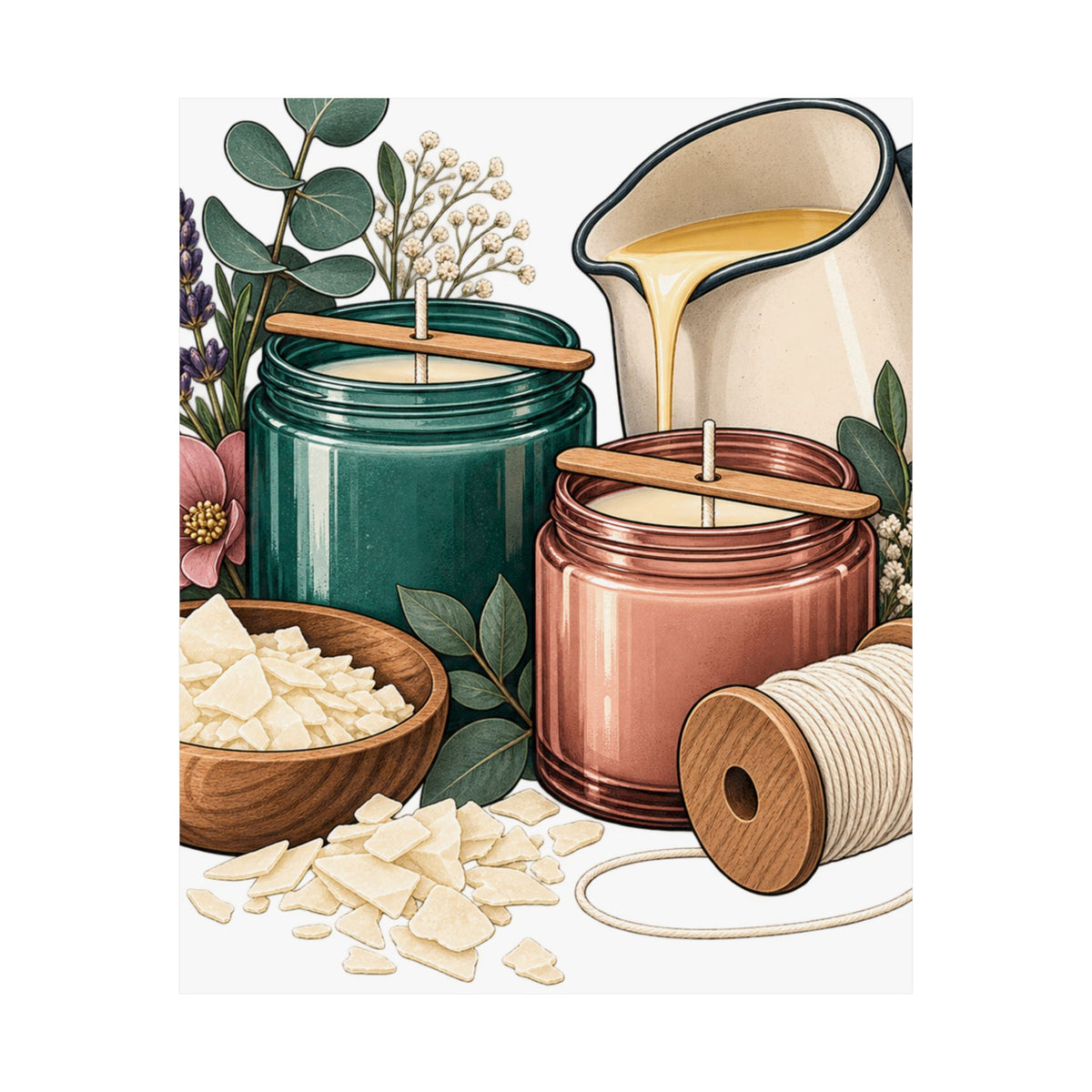 Artisan Candle Making Workshop Poster