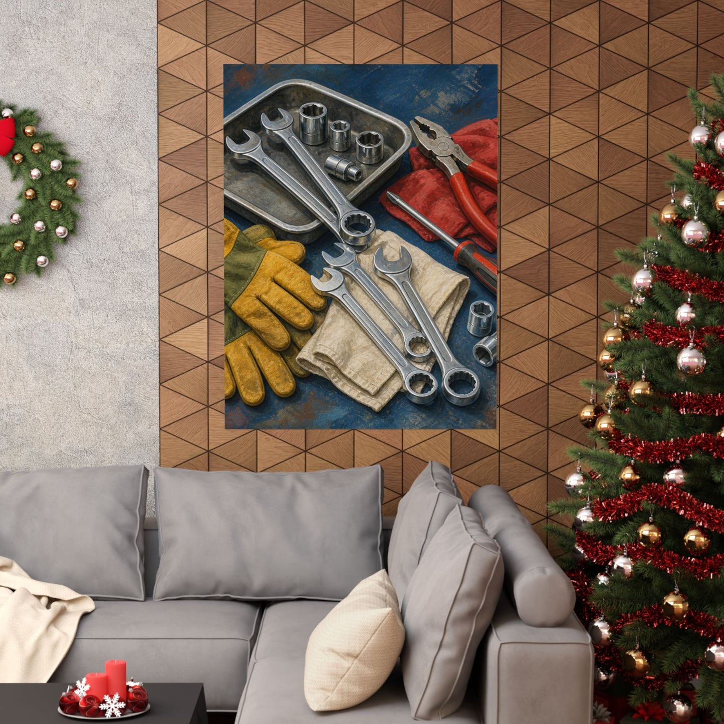 Classic Mechanic Hand Tools Art Poster