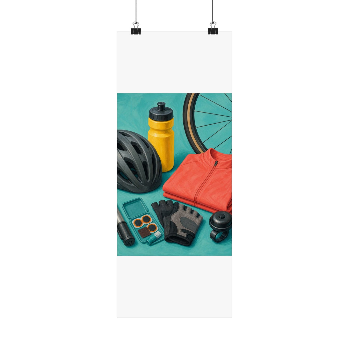Colorful Cycling Gear Hobby Poster