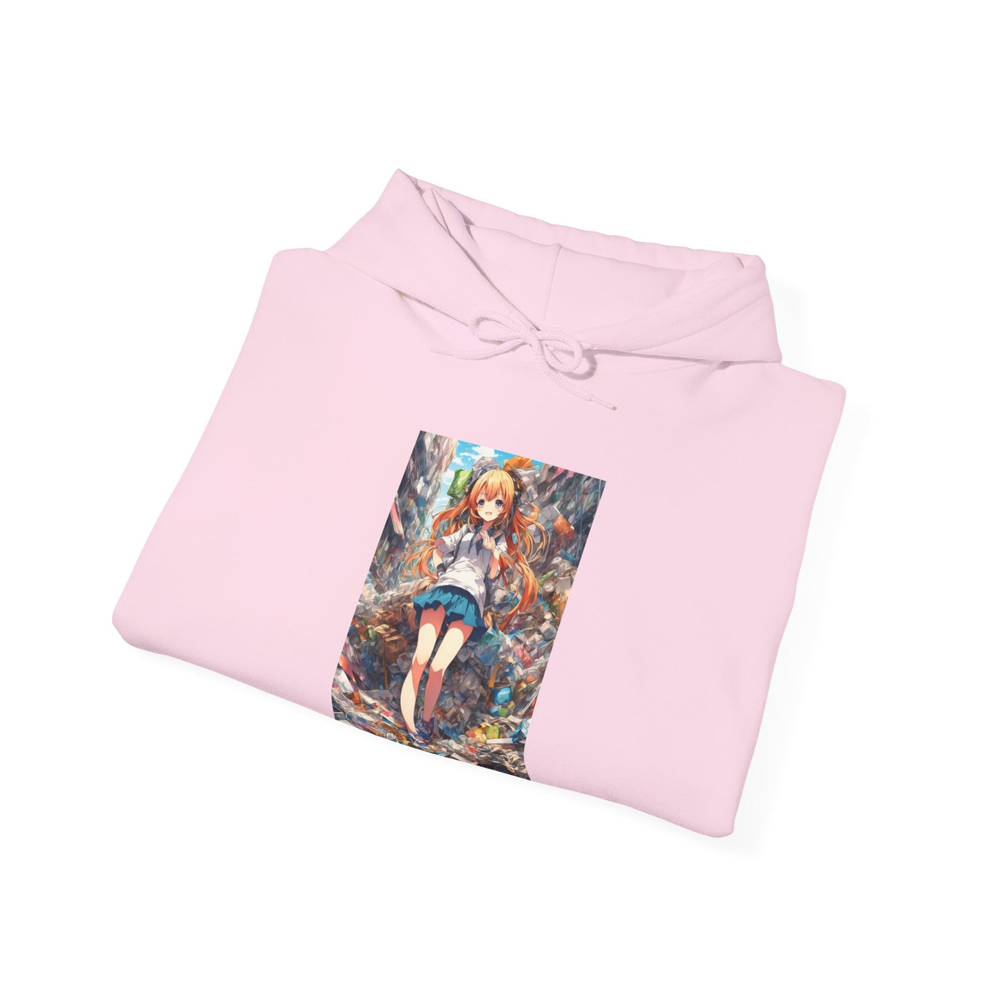 Recycling Rescue Anime Heroine Eco Street Art Hoodie