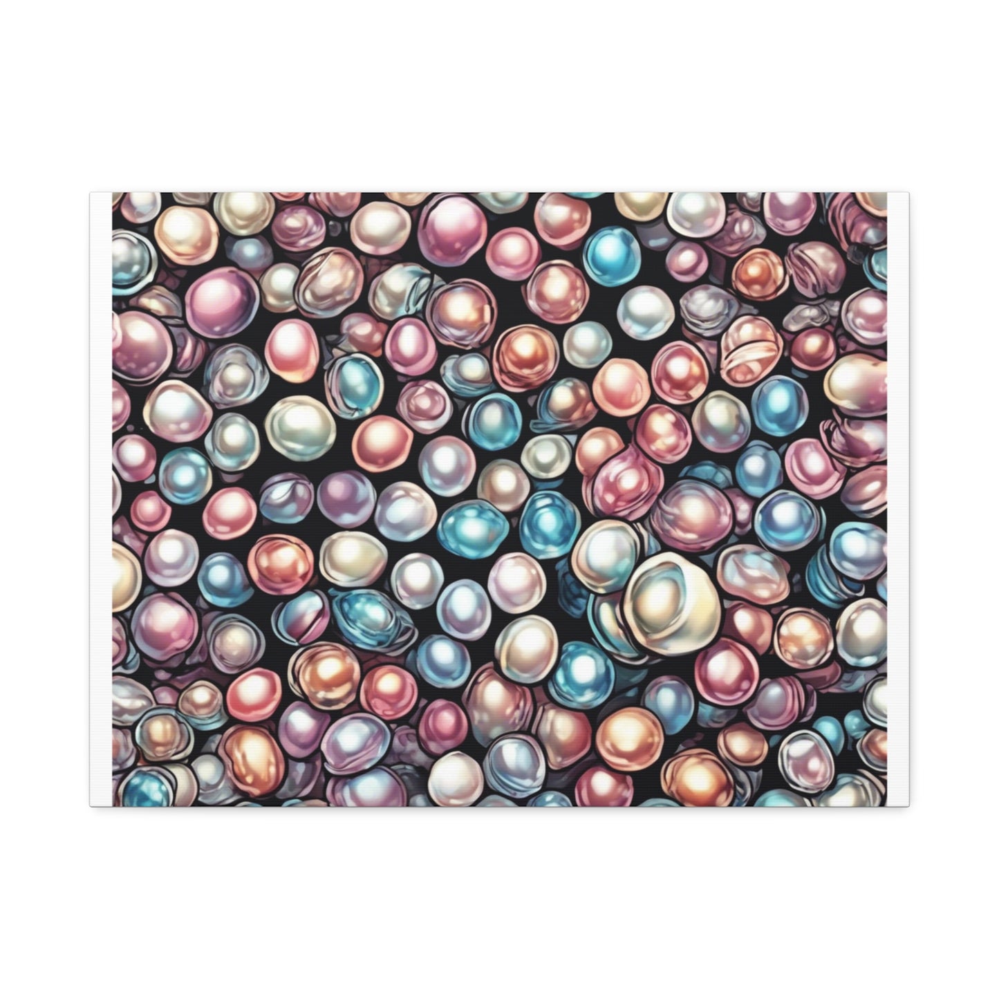 Pearl Bubble Pattern Abstract Gift Art Canvas