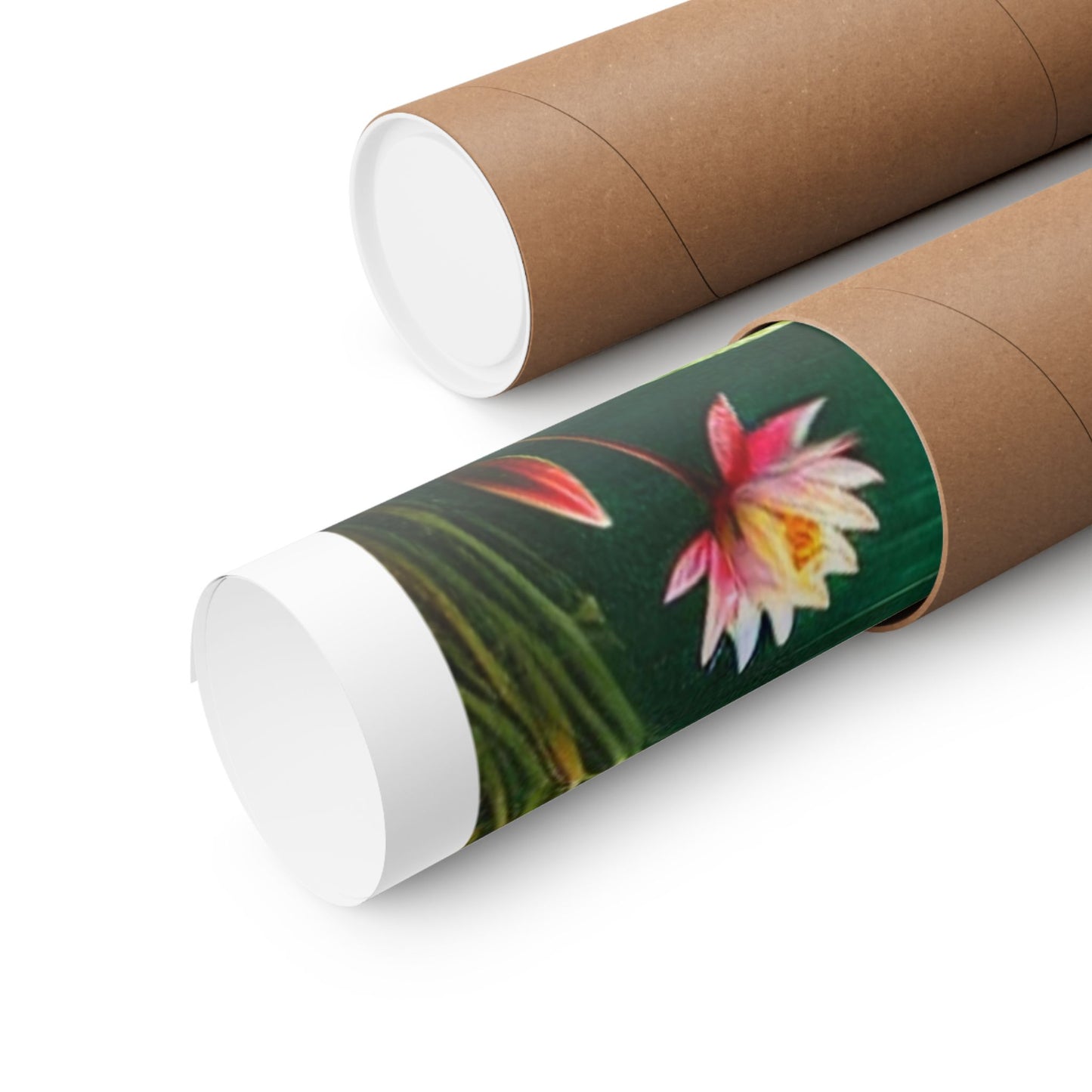 Spring Garden Gazebo Floral Landscape Poster