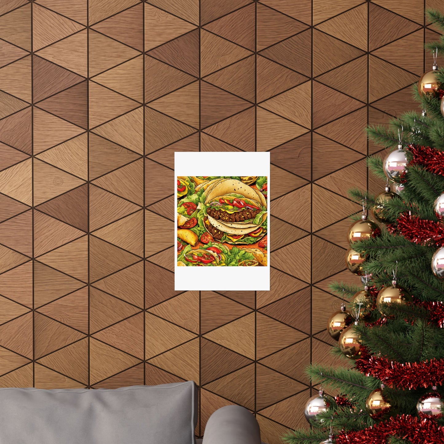 Stacked Taco Fiesta Foodie Gift Art Poster