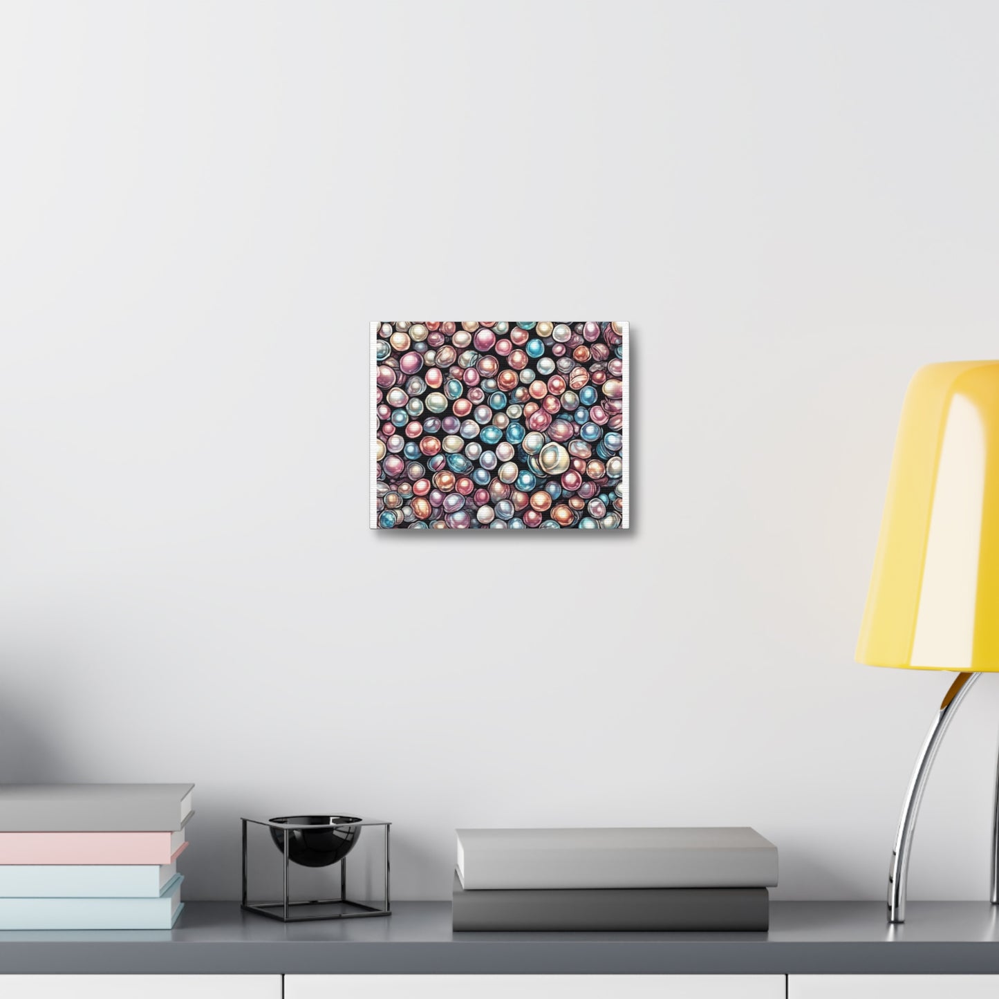 Pearl Bubble Pattern Abstract Gift Art Canvas