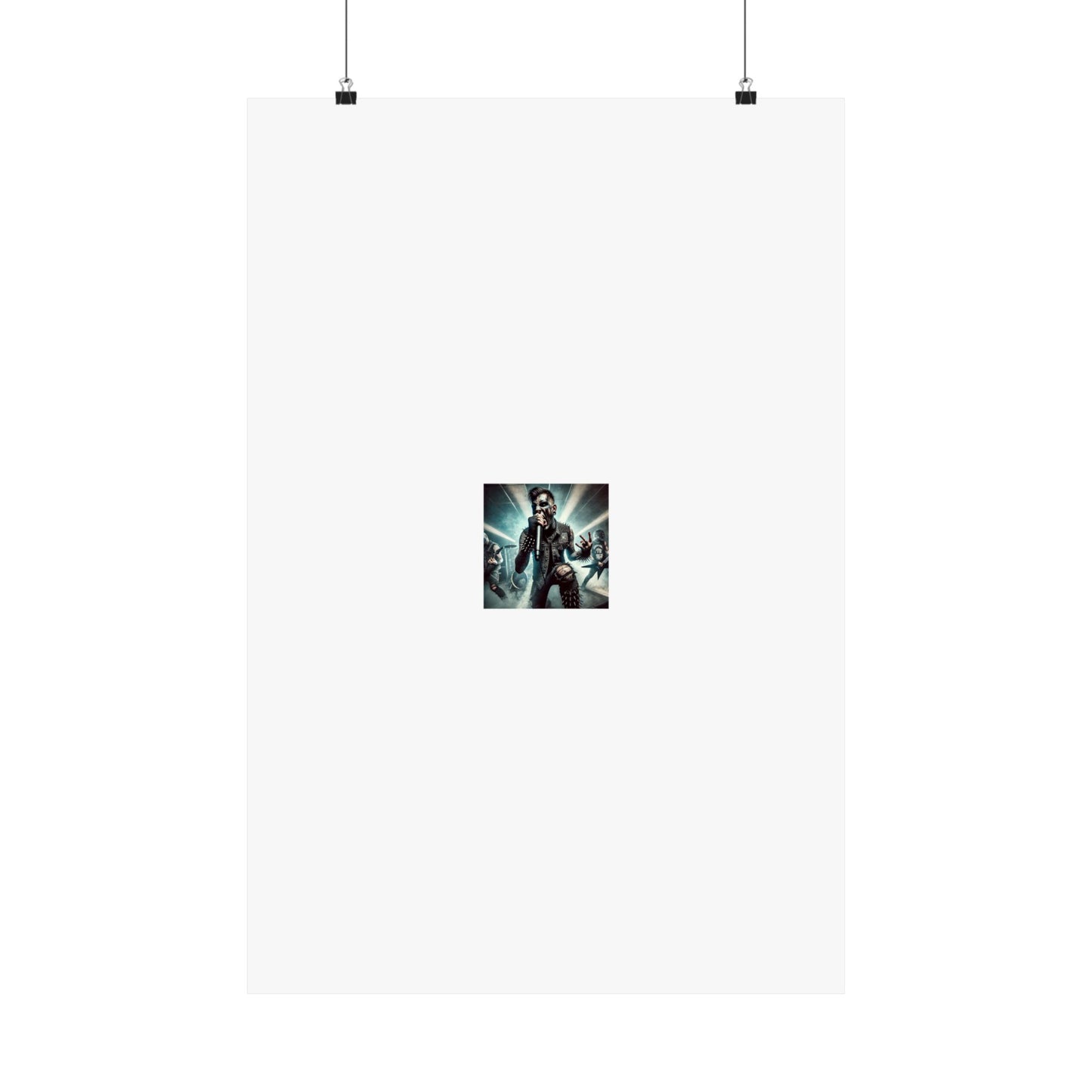 Punk Rock Vocalist Stage Energy Music Room Poster
