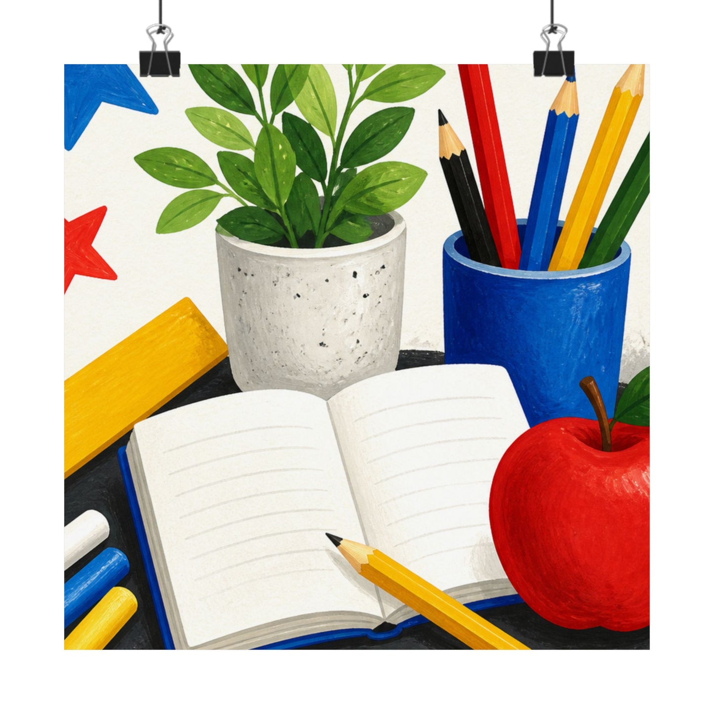 Colorful Classroom Supplies Teacher Appreciation Poster