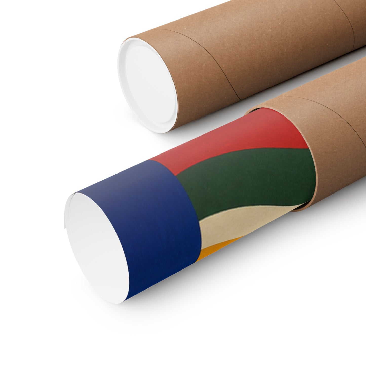 Bold Geometric Balance Abstract Art Poster
