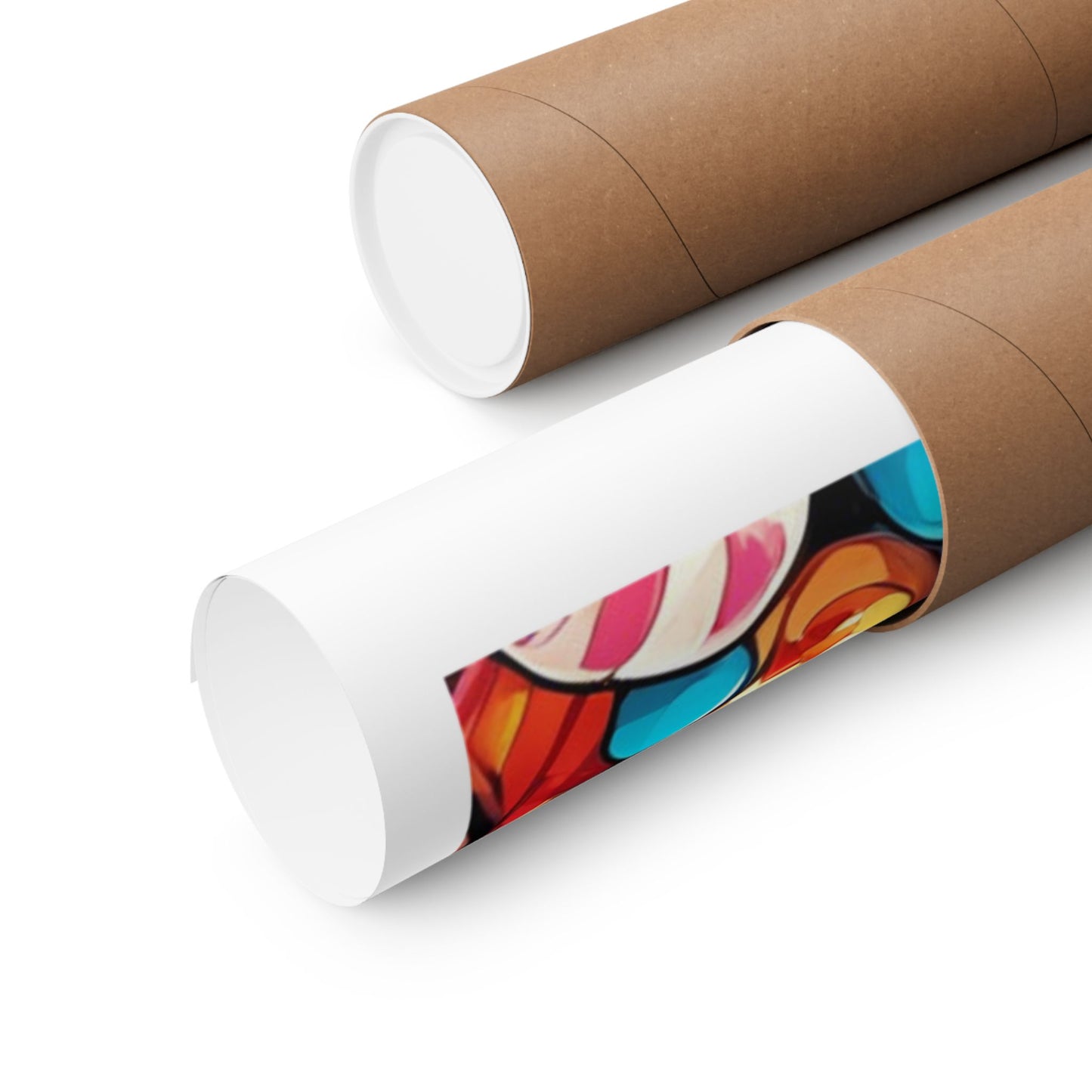 Colorful Candy and Lollipop Pattern Poster