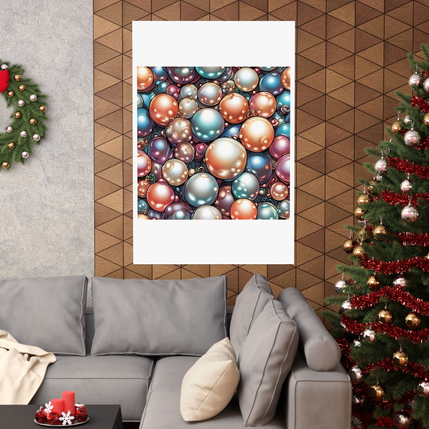 Glossy Orb Marble Abstract Gift Art Poster