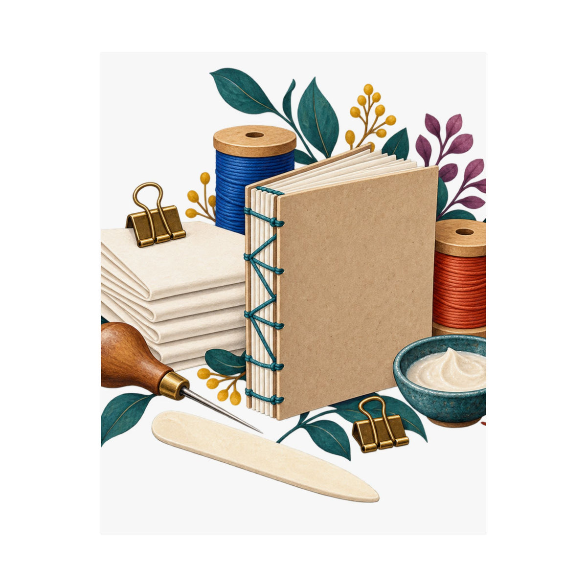 Hand Bookbinding Workshop Poster