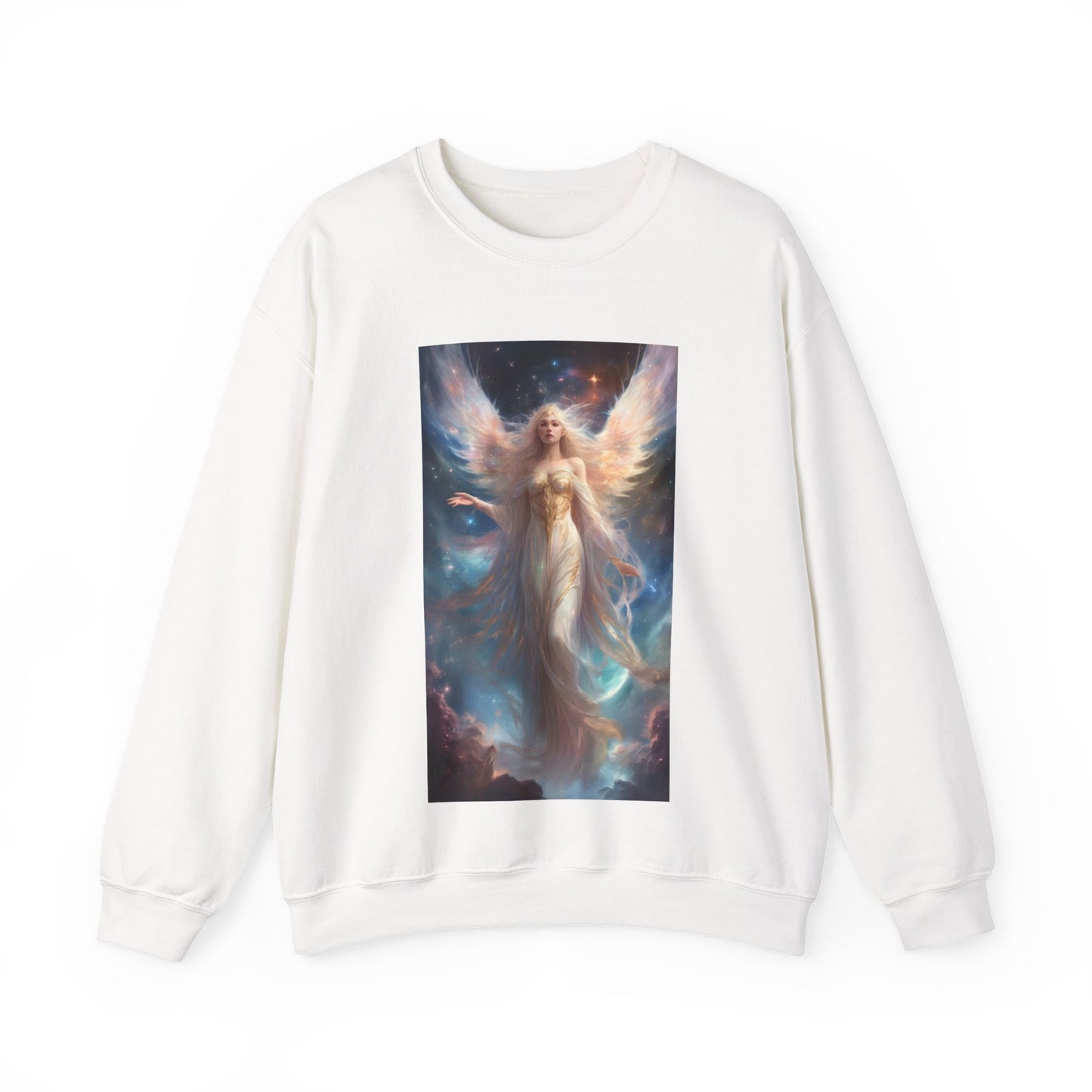 Celestial Winged Heroine Fantasy Portrait Sweatshirt