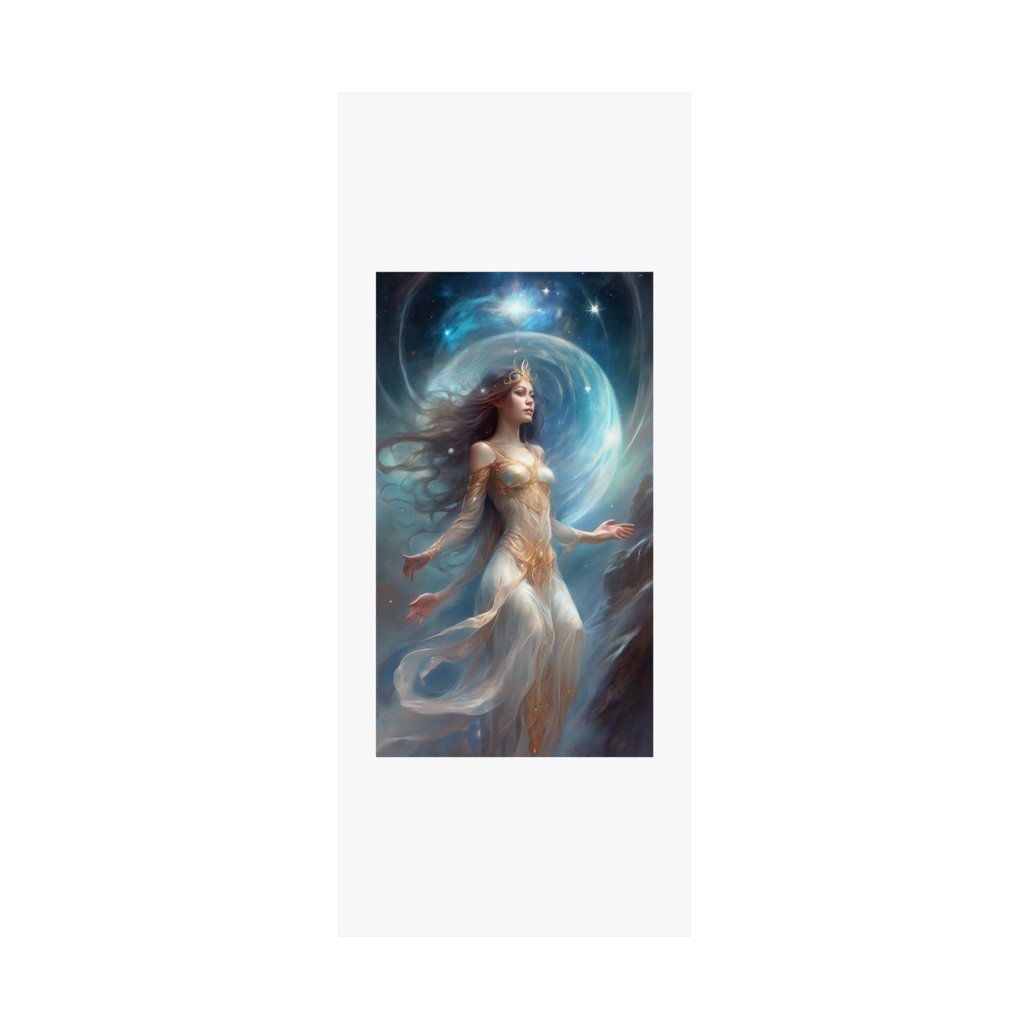 Lunar Celestial Queen Fantasy Portrait Poster