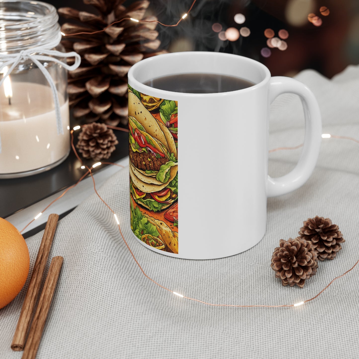 Stacked Taco Fiesta Foodie Gift Art Coffee Mug