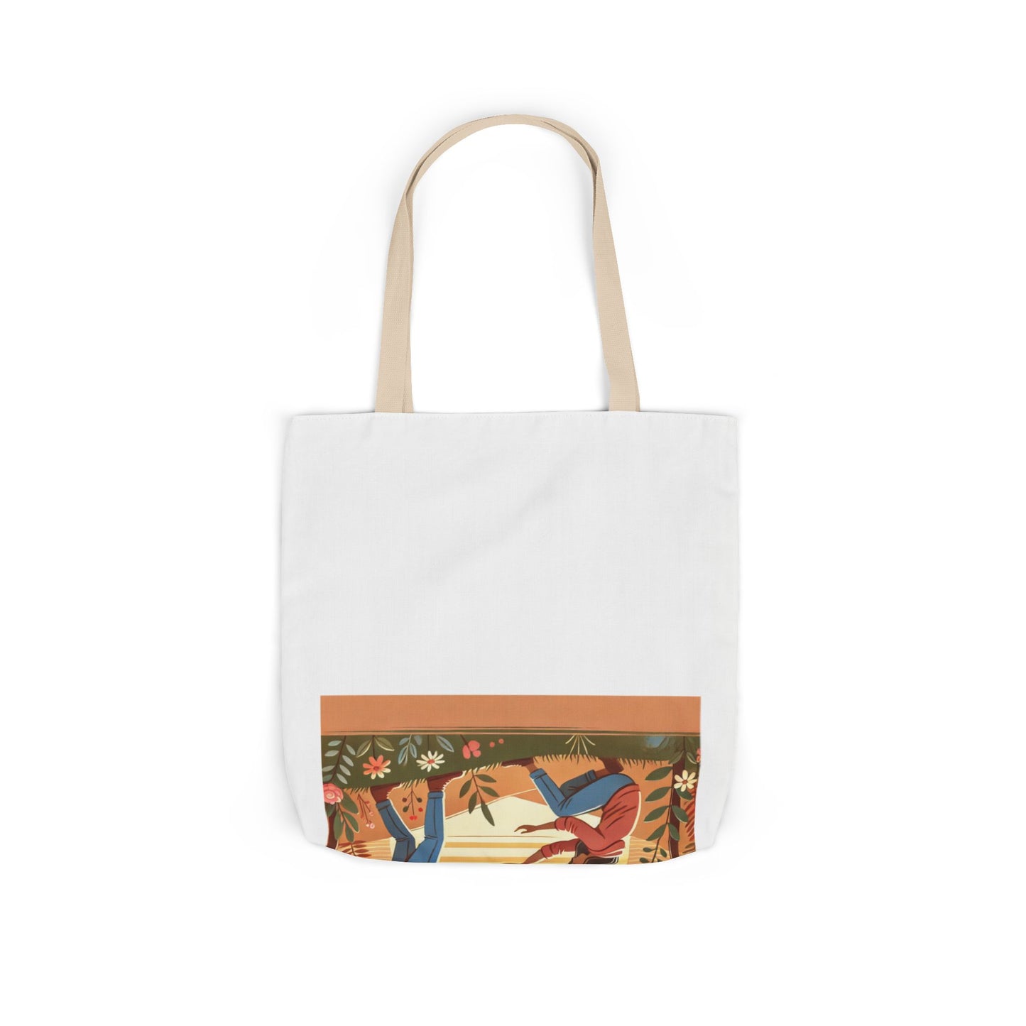 Helping Hands Sunset Garden Canvas Tote Bag