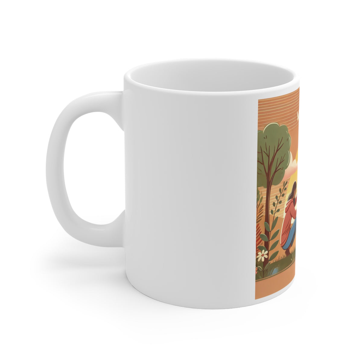 Helping Hands Sunset Garden Coffee Mug