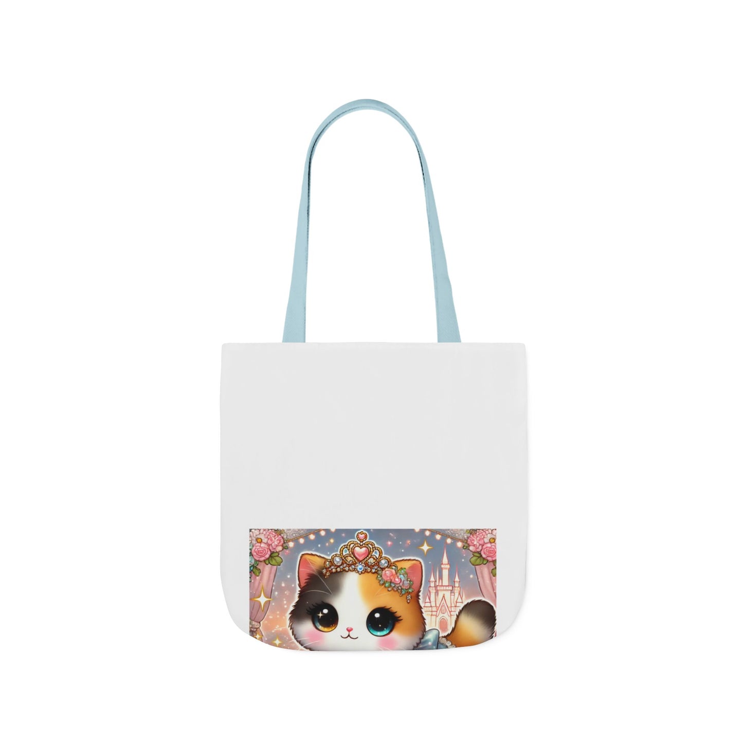 Pastel Princess Calico Cat Fantasy Canvas Tote Bag