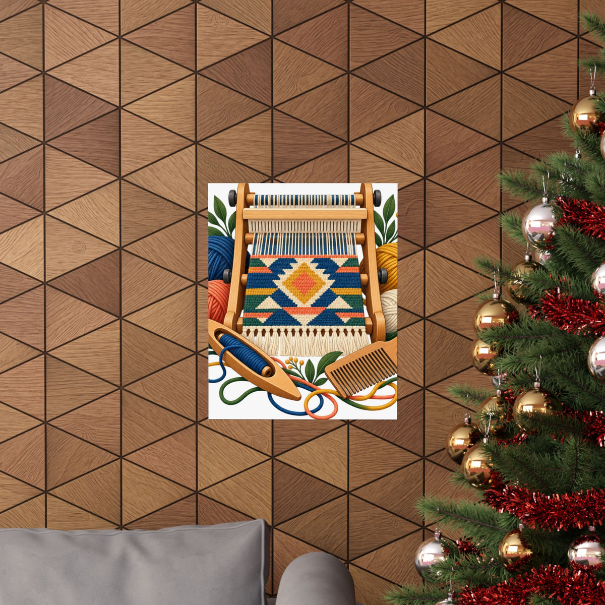 Geometric Hand Weaving Workshop Poster