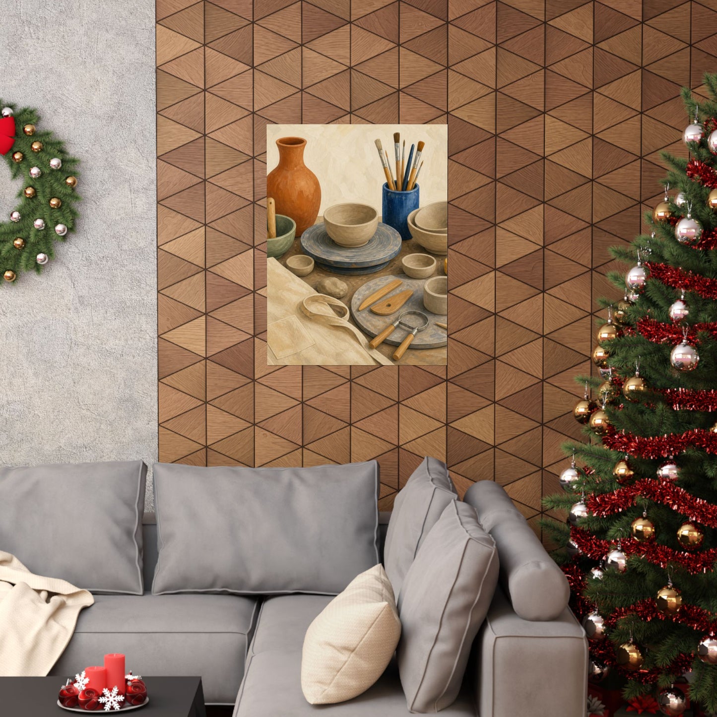 Colorful Pottery Studio Hobby Poster