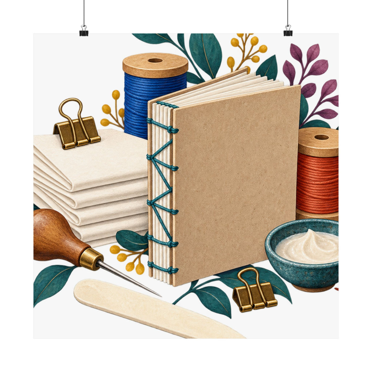 Hand Bookbinding Workshop Poster