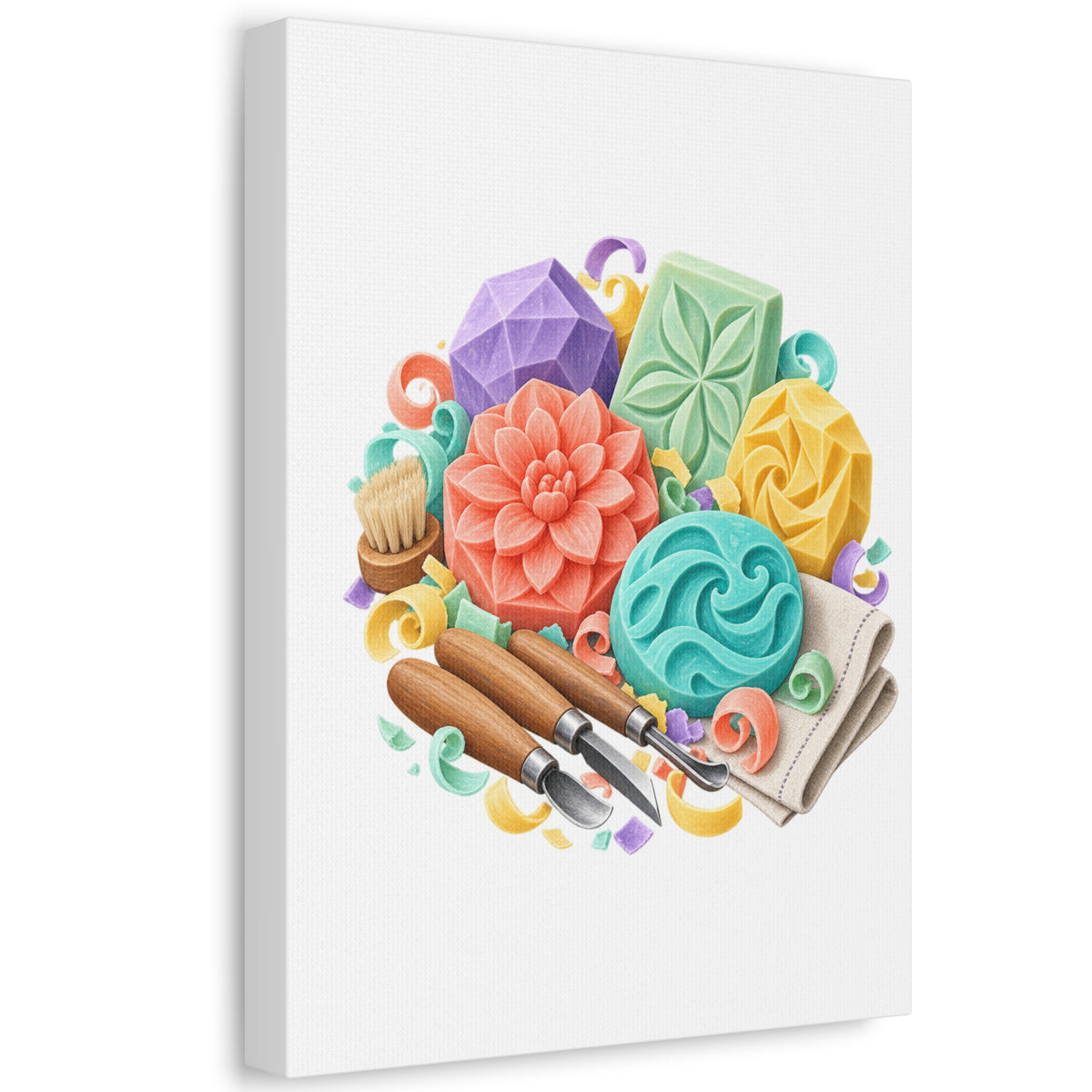 Colorful Soap Carving Workshop Canvas