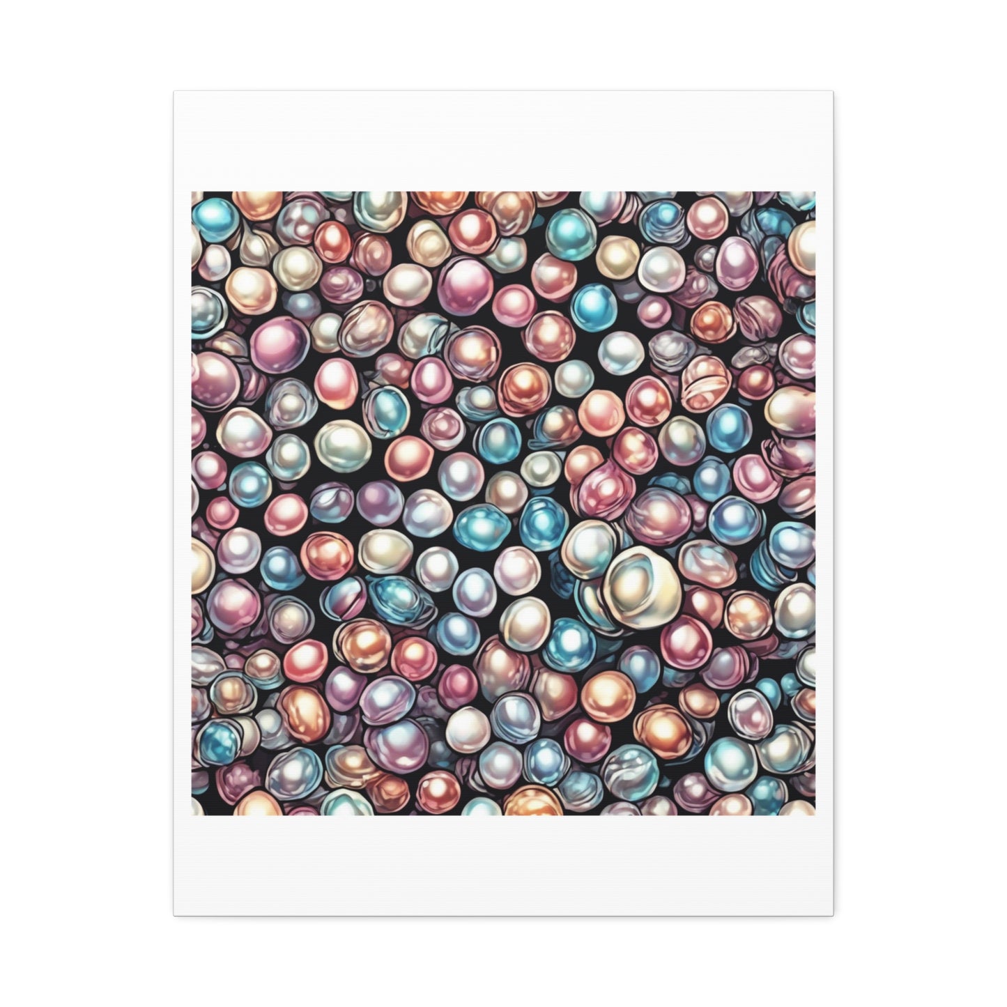 Pearl Bubble Pattern Abstract Gift Art Canvas