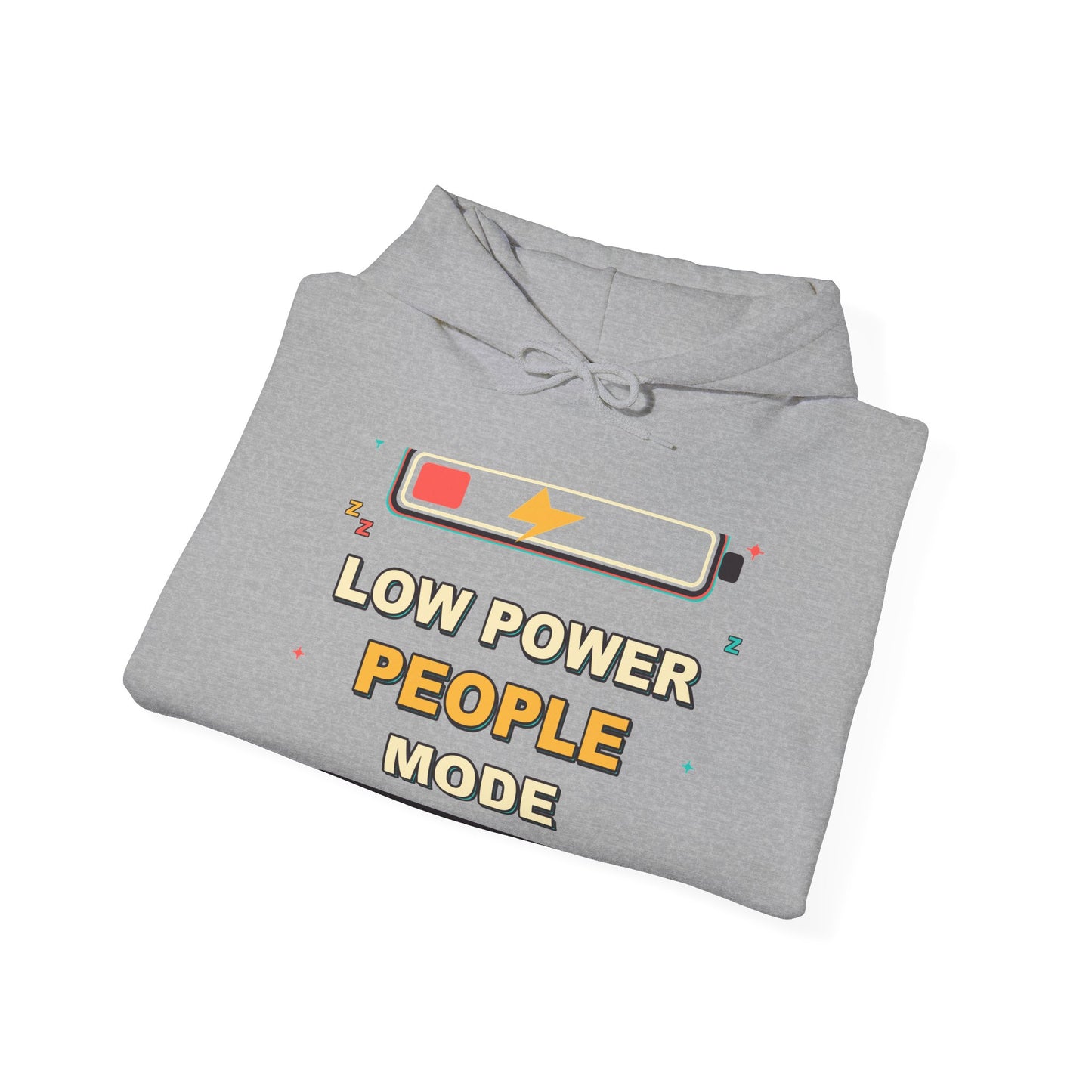 Low Power People Mode Funny Introvert Social Battery Hoodie