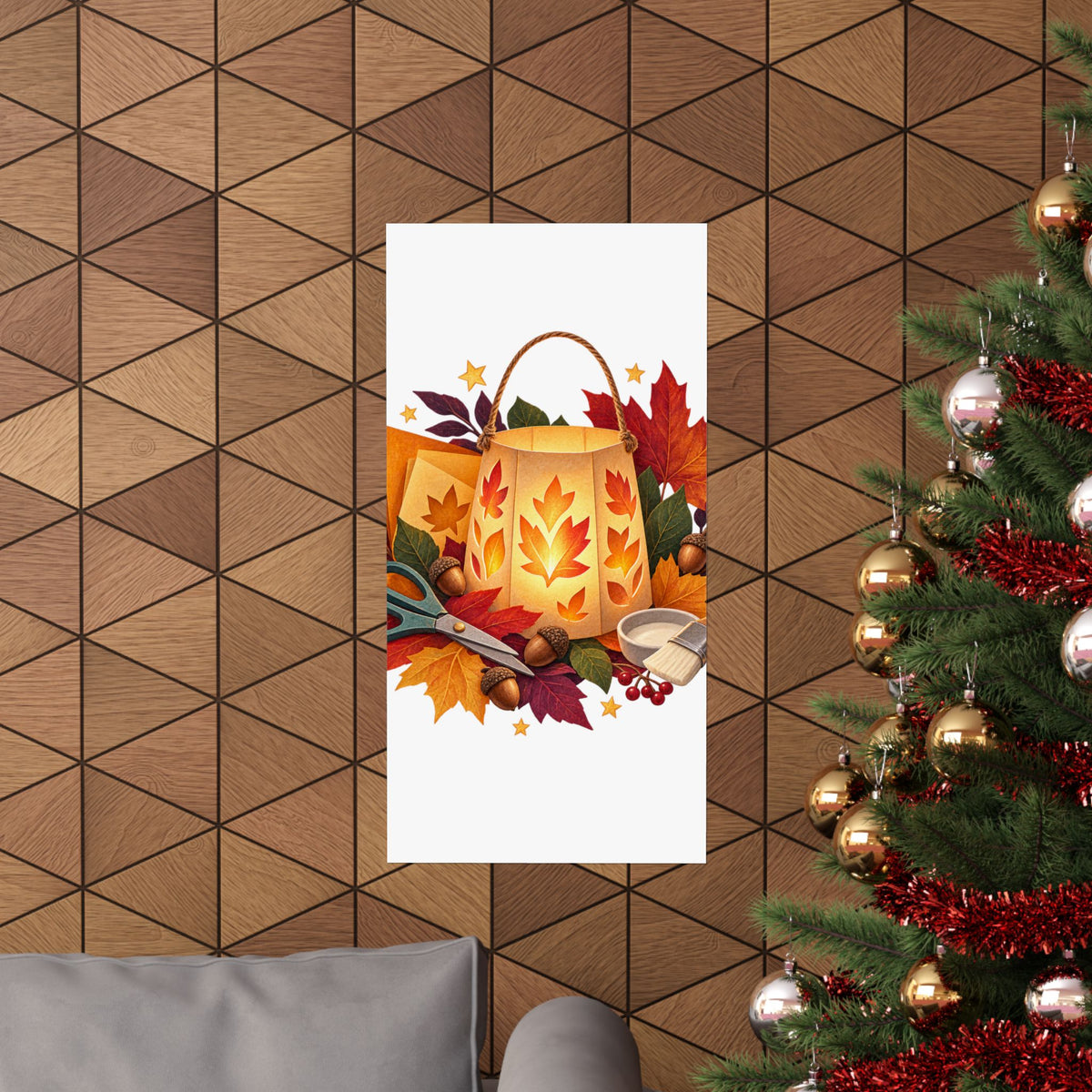 Autumn Lantern Making Workshop Poster