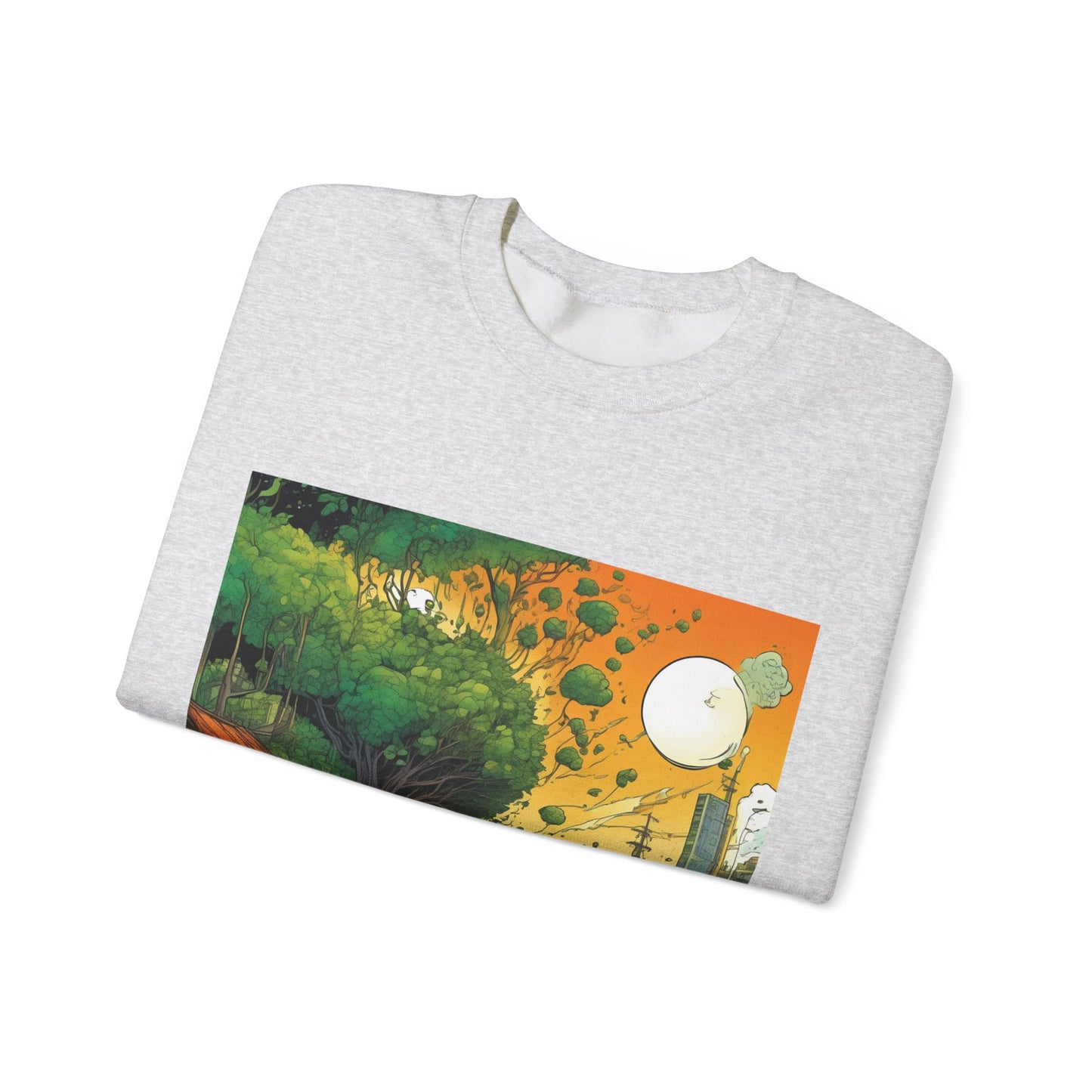 Cottage Road Landscape Nature Gift Art Sweatshirt