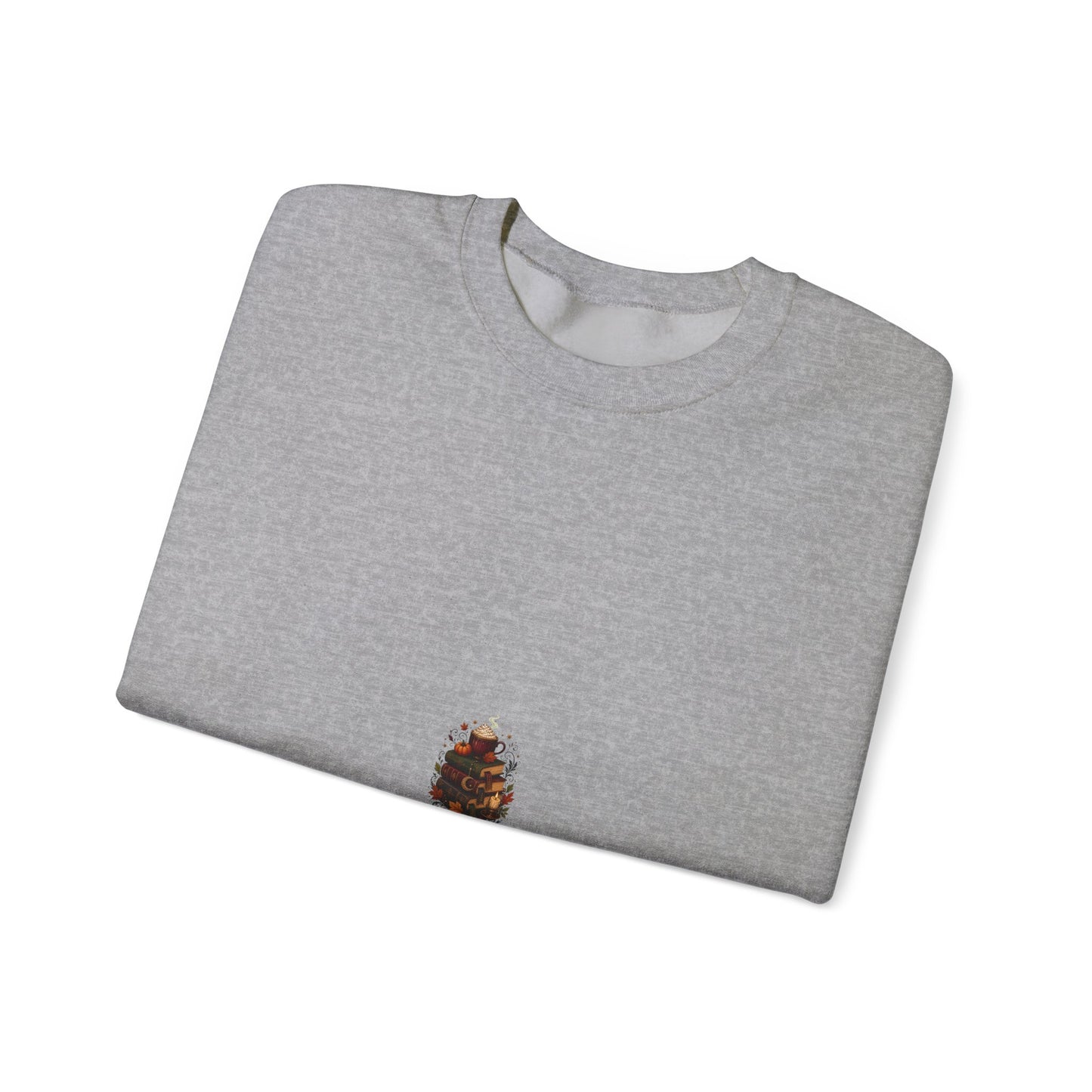 Autumn Library Latte Stack Book Lover Sweatshirt