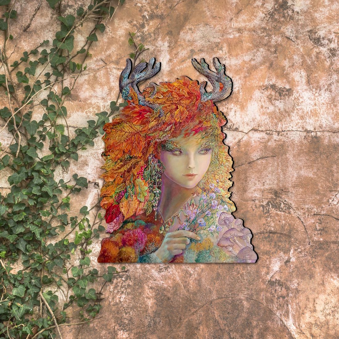 Autumn Halloween Door Decor by Josephine Wall - Thanksgiving Halloween Decor - 845611H-JW
