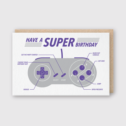 Super Birthday Greeting Card