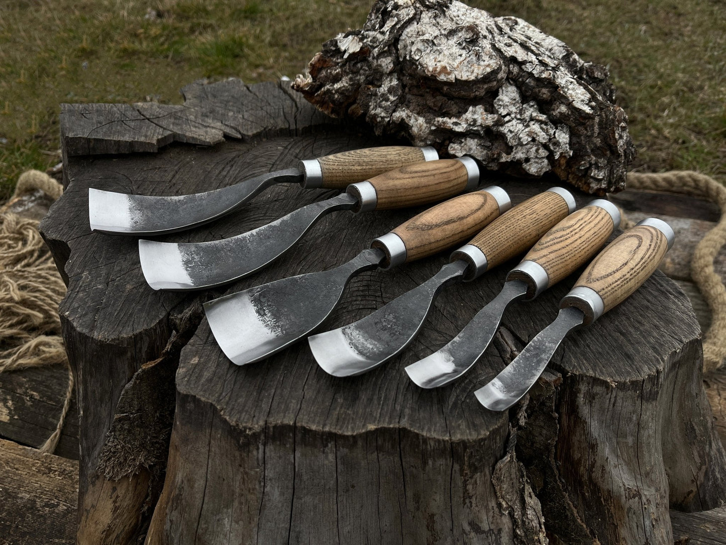 6-Piece Long Bent Gouge Set