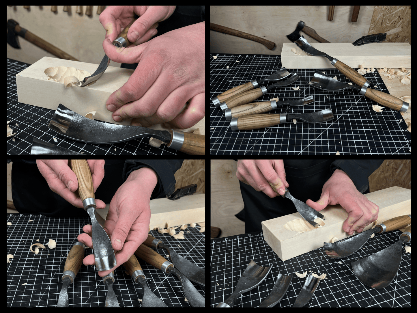 6-Piece Long Bent Gouge Set