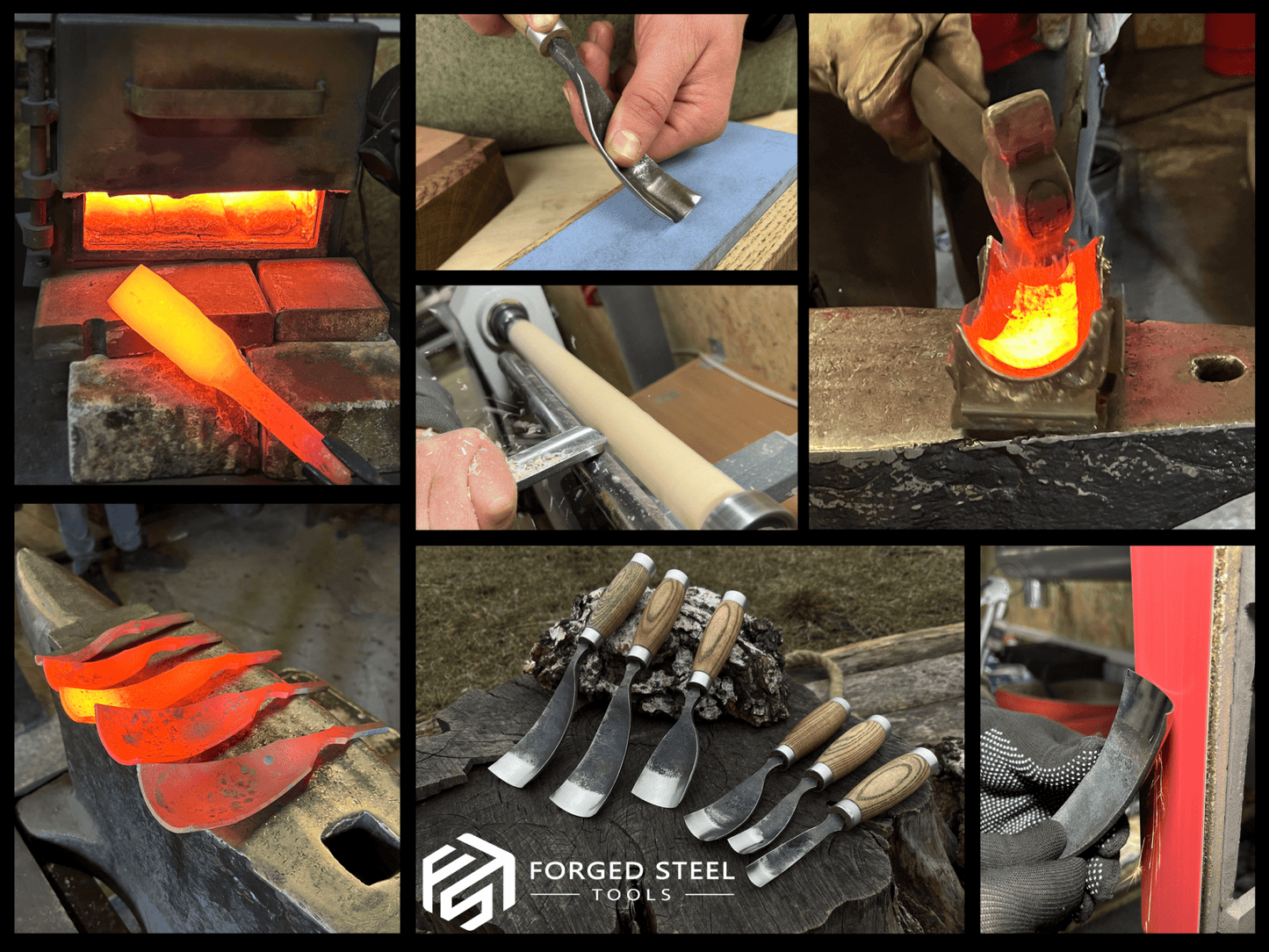 6-Piece Long Bent Gouge Set