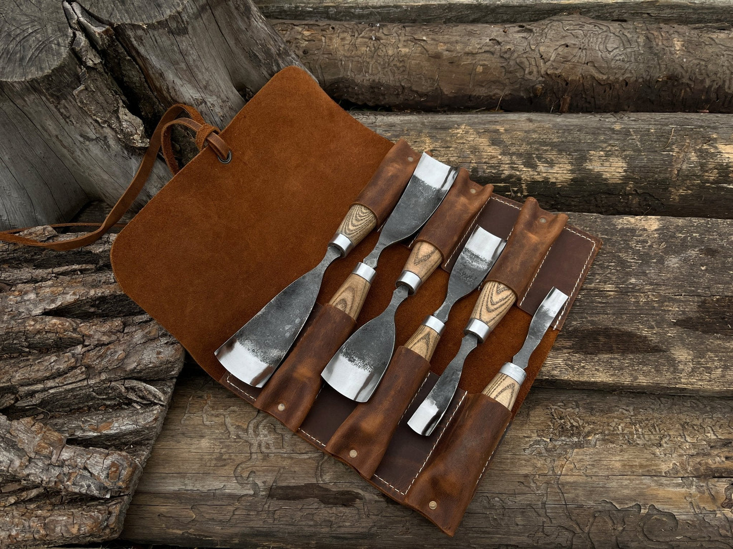 6-Piece Long Bent Gouge Set