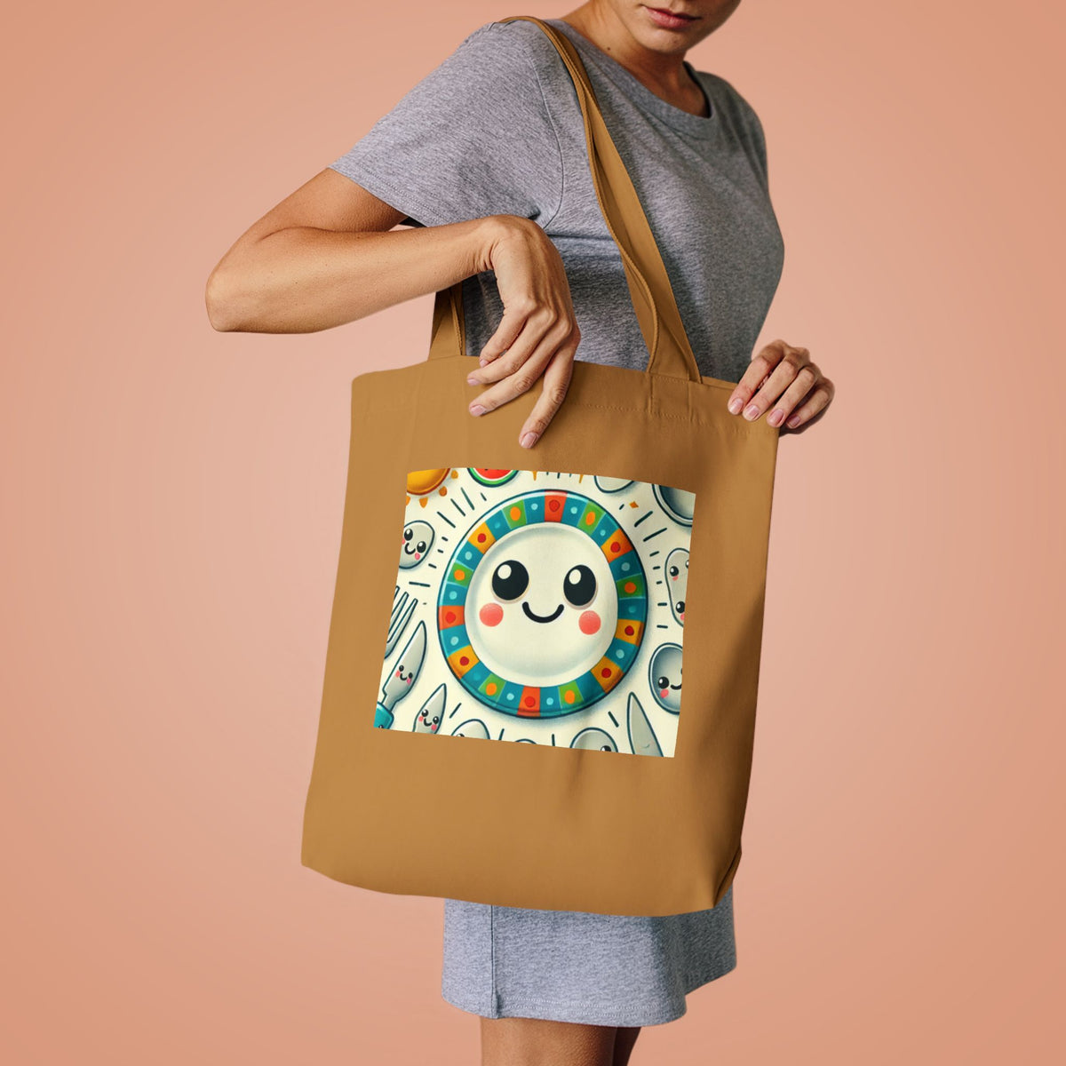 Happy Little Kitchen Club Kawaii Food Lover Market Tote Bag for Bakers
