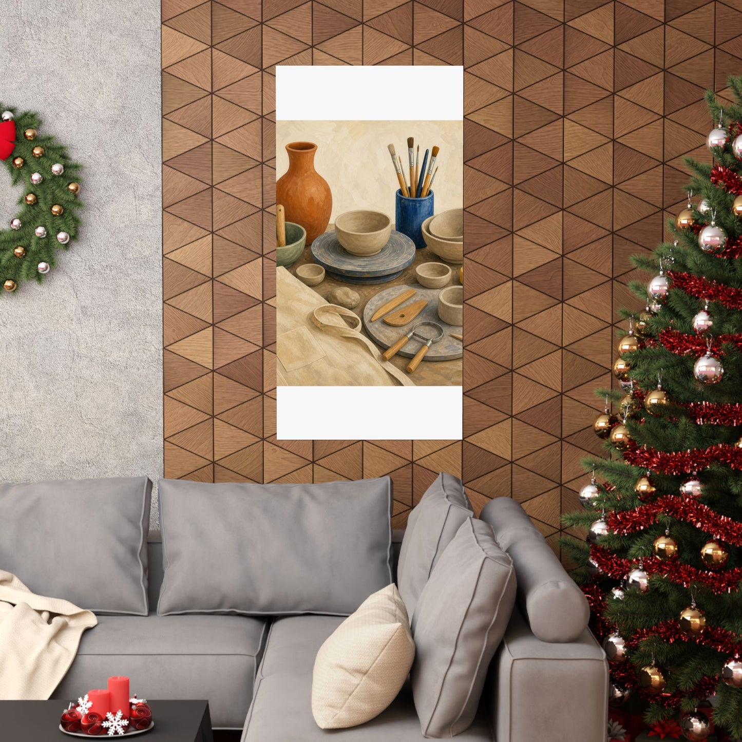 Colorful Pottery Studio Hobby Poster