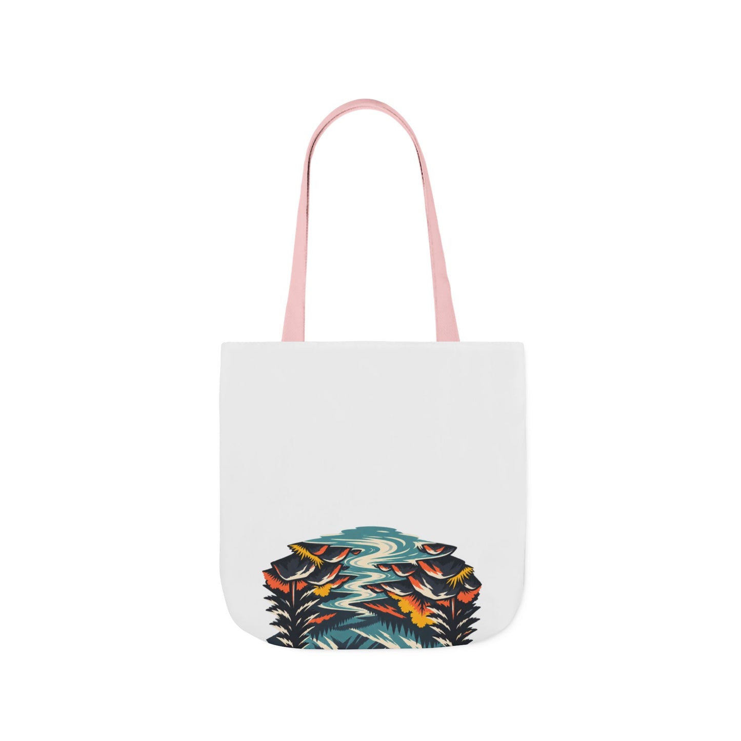 Alpine Sunrise River Mountain Adventure Tote Bag
