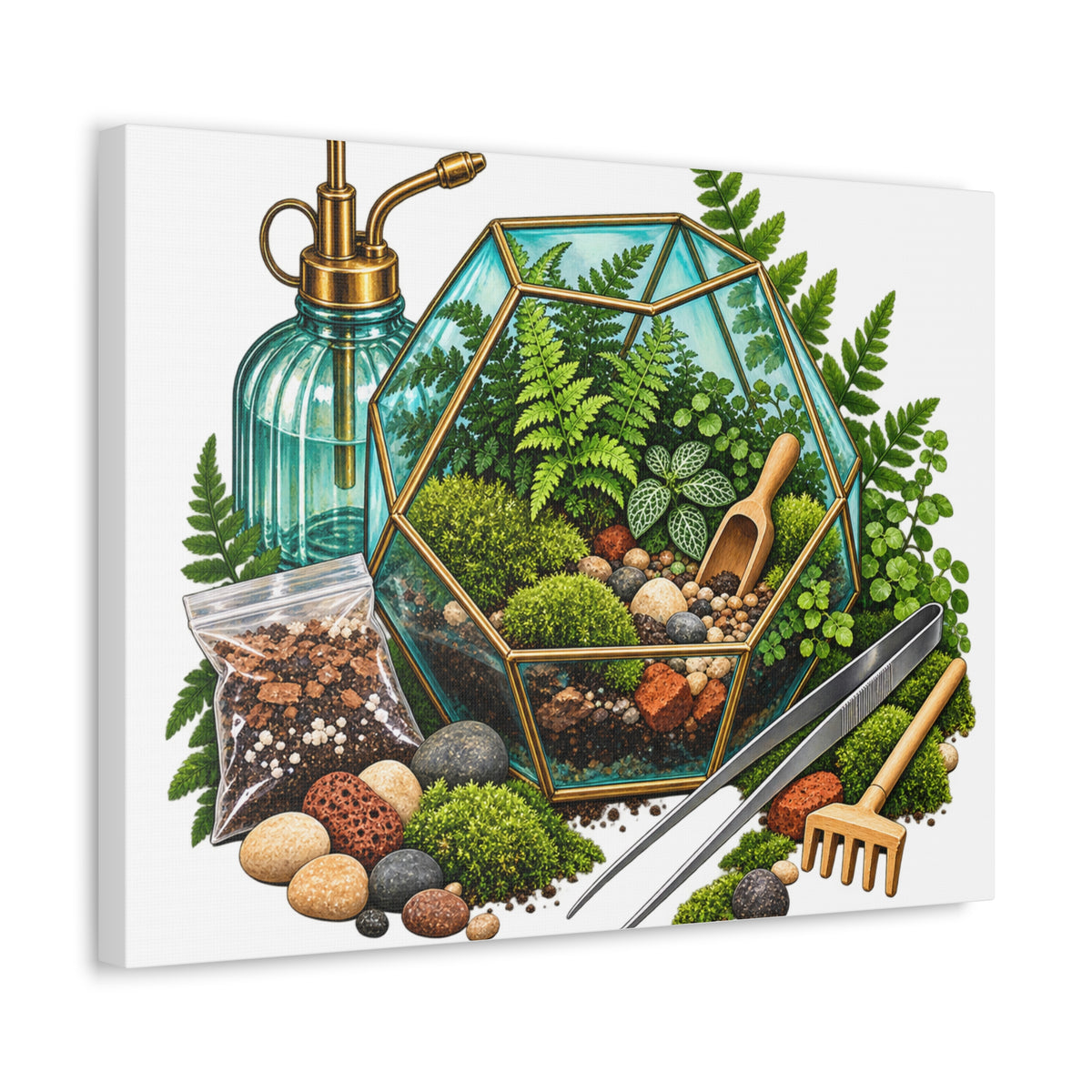 Fern Terrarium Building Workshop Canvas