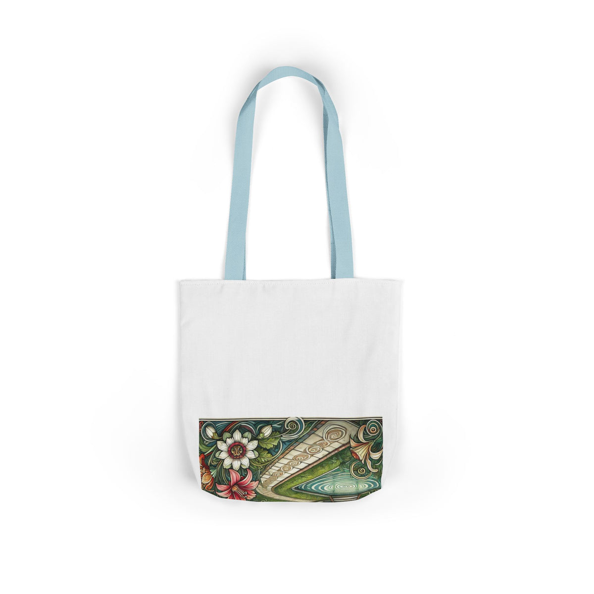 Botanical Gazebo Garden Art Nouveau Canvas Tote Bag