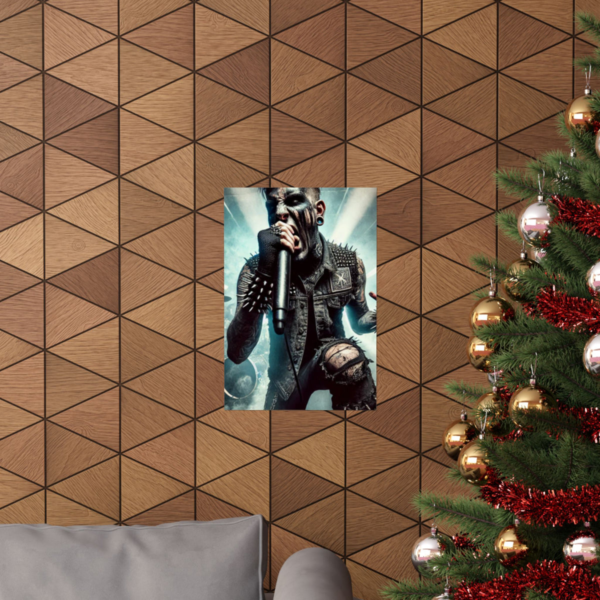 Punk Rock Vocalist Stage Energy Music Room Poster