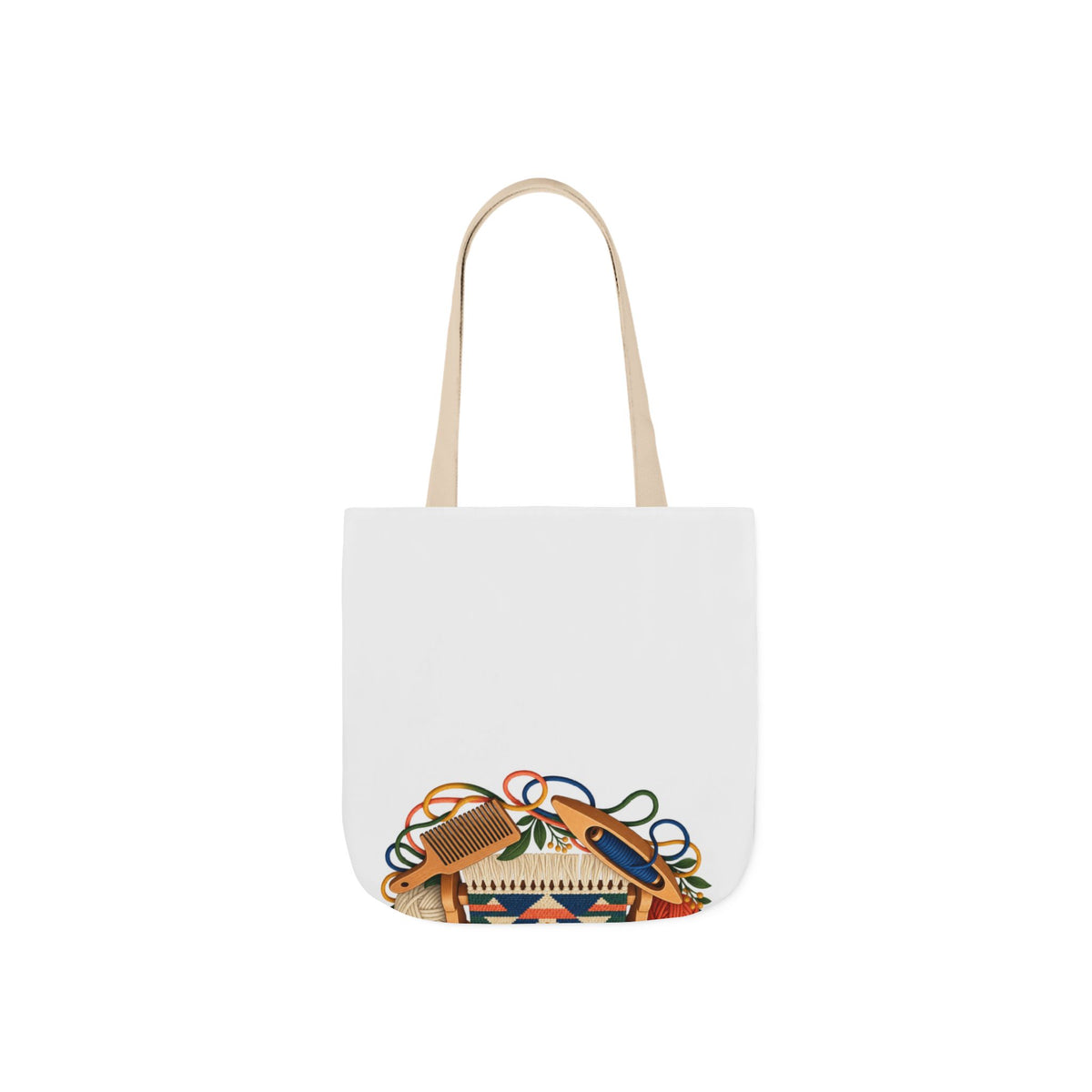 Geometric Hand Weaving Workshop Tote Bag