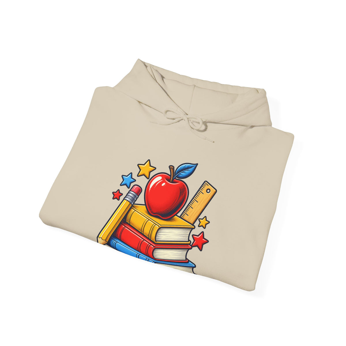 Retro School Books Apple Teacher Appreciation Hoodie