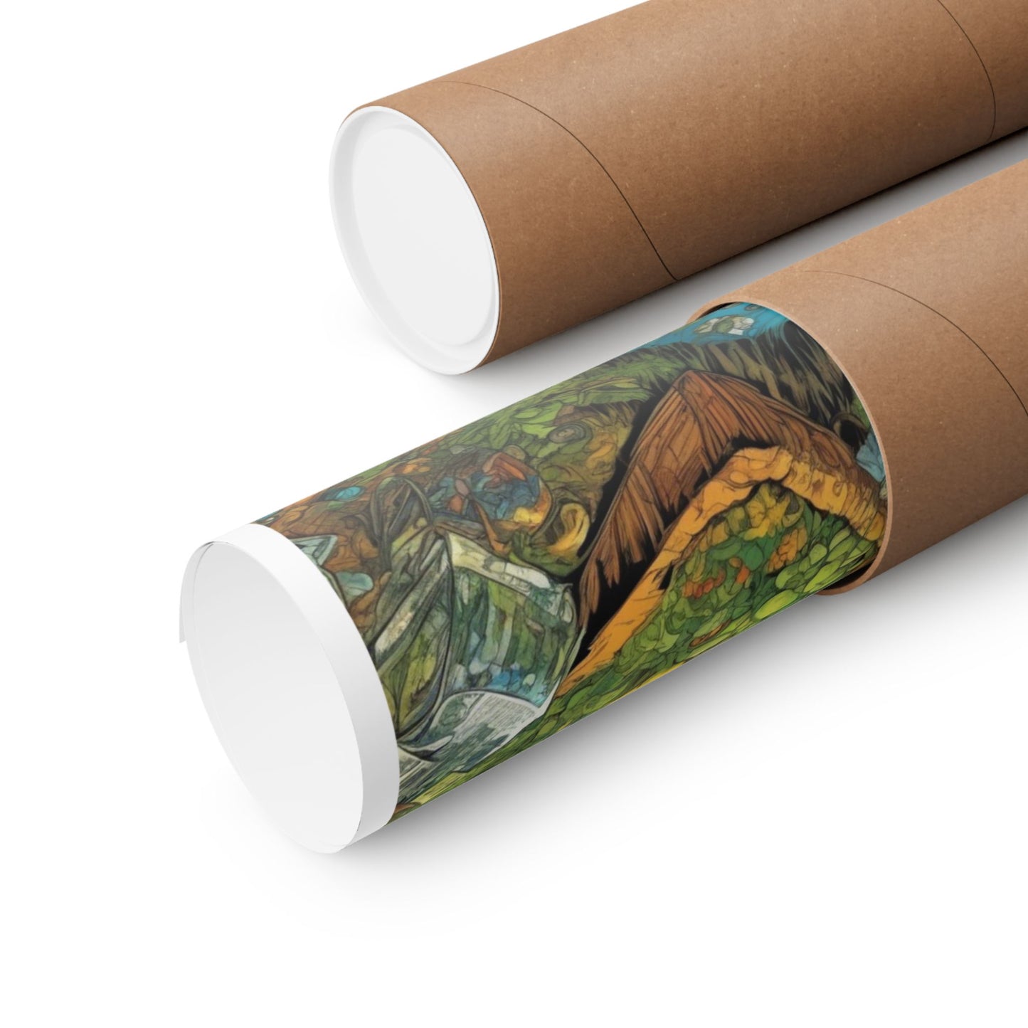 Whimsical Garden Stream Nature Gift Art Poster