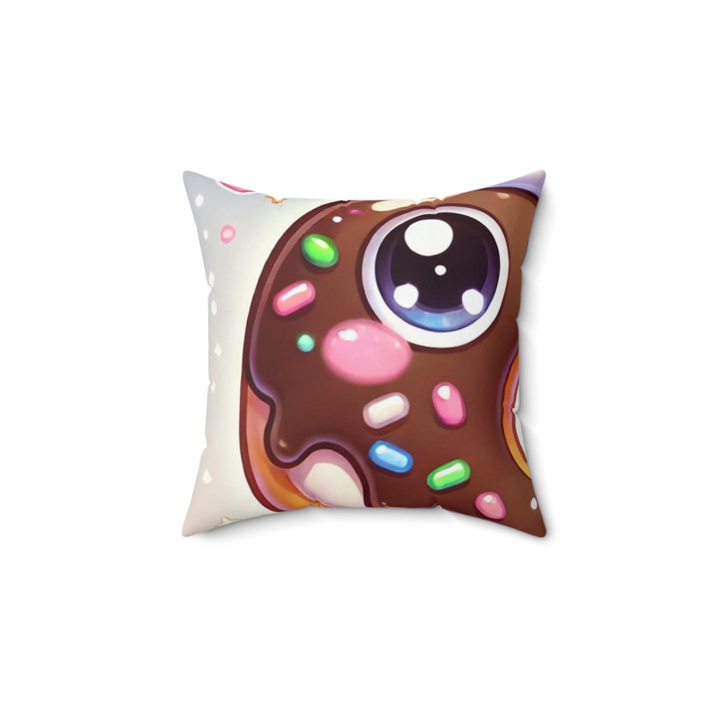 Kawaii Chocolate Donut Cute Dessert Decorative Pillow