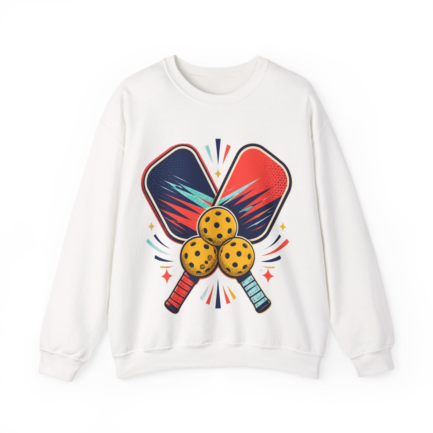 Retro Pickleball Paddles Recreational Sports Sweatshirt