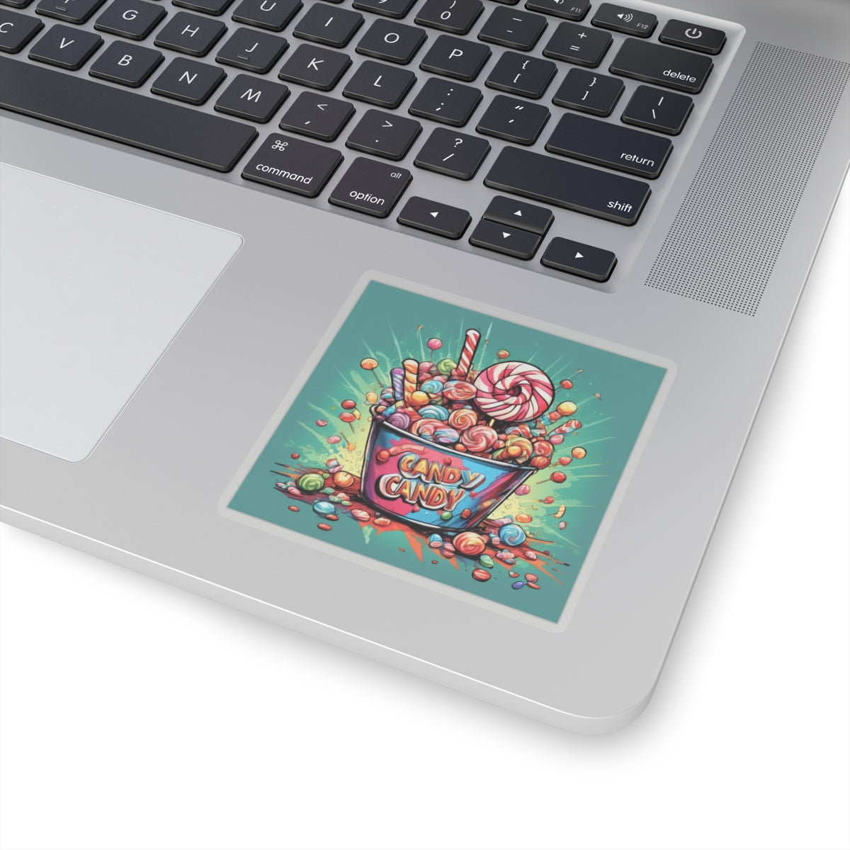 Holiday Candy Bucket Sweets Gift Art Sticker