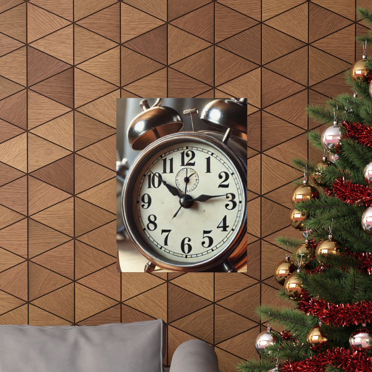Vintage Alarm Clock Morning Routine Classic Clock Poster